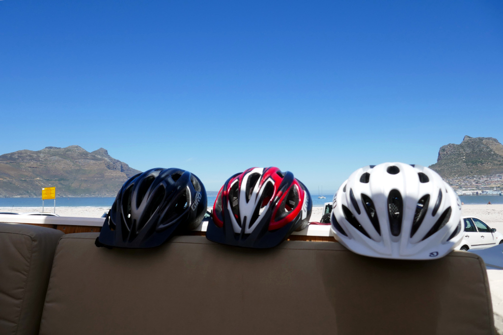 Pause déjeuner sur notre trajet Cape Town Kommetjie à vélo