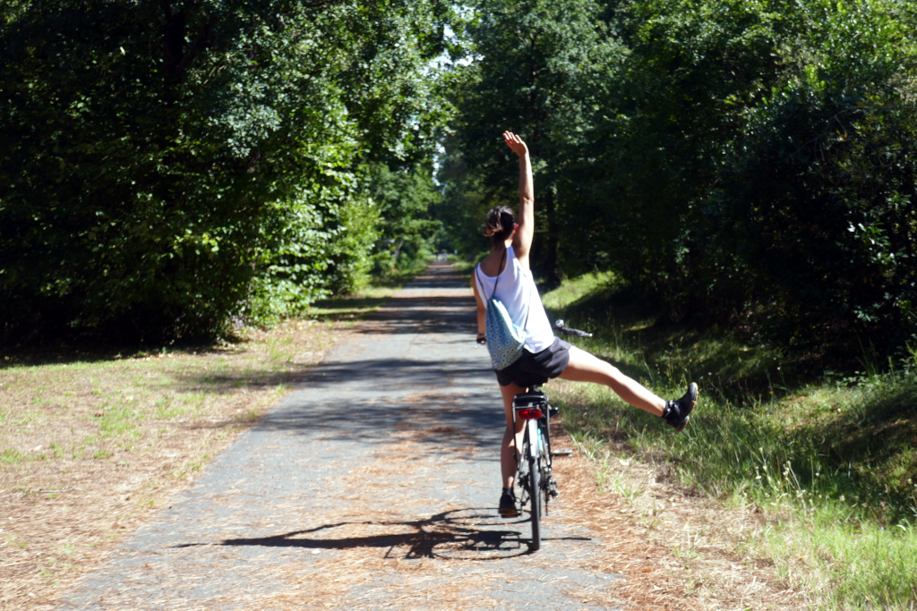 Un L de Laurette sur une des 8 idées de sorties à vélo dans un rayon de 20km autour de Bordeaux !