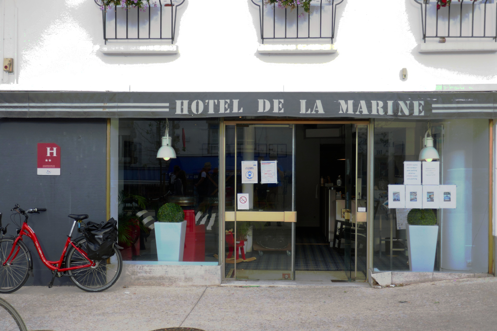Vannes Carnac à vélo, point de chute : l'hôtel de la Marine