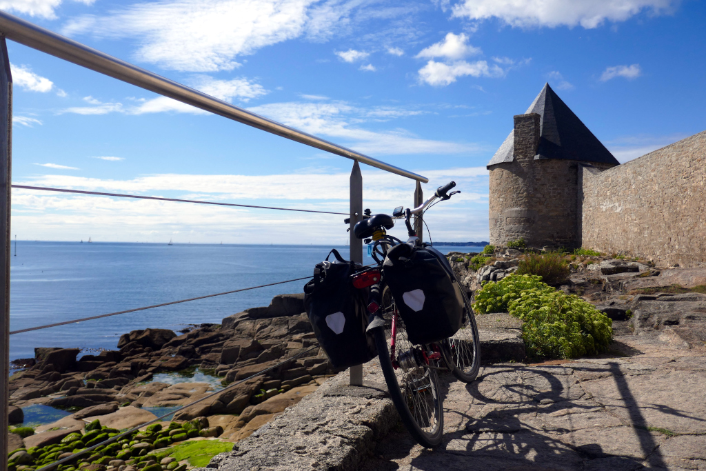 De Lorient à Concarneau à vélo, pause à l'anse de Stole
