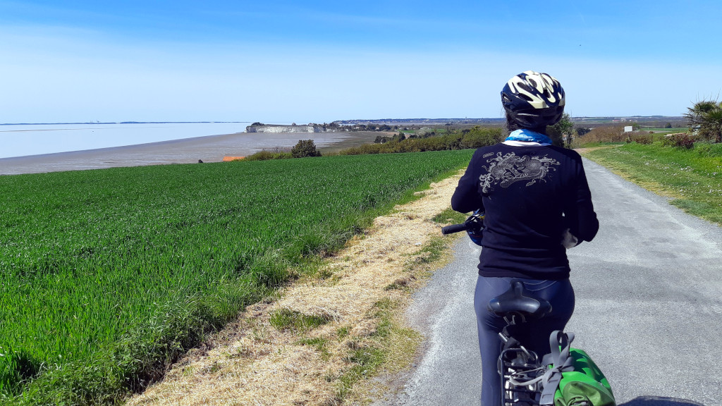 La rive droite de l'estuaire de la Gironde à vélo